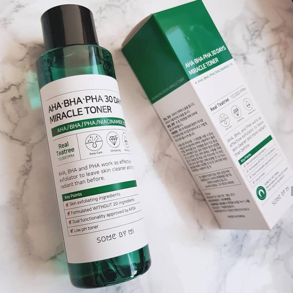 Some by Mi AHA BHA PHA 30 Days Miracle Toner-Best Korean Skincare Products For Acne