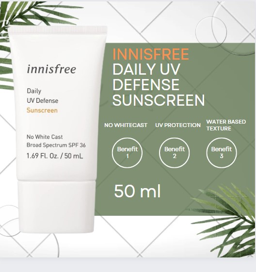 Innisfree Daily UV Defense Sunscreen SPF+36