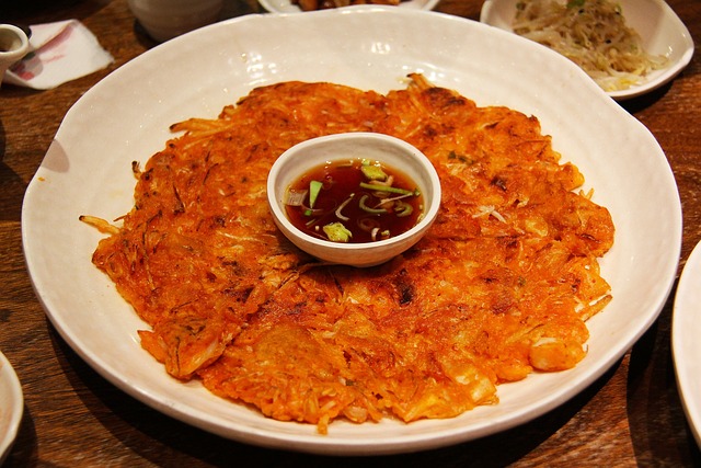 kimchi pancakes